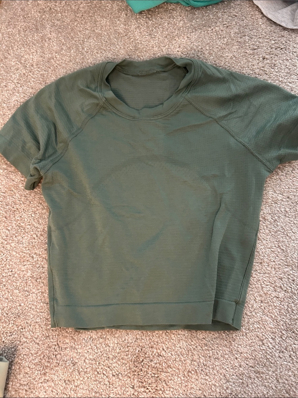 lululemon athletica Olive Short-Sleeve Crew Top